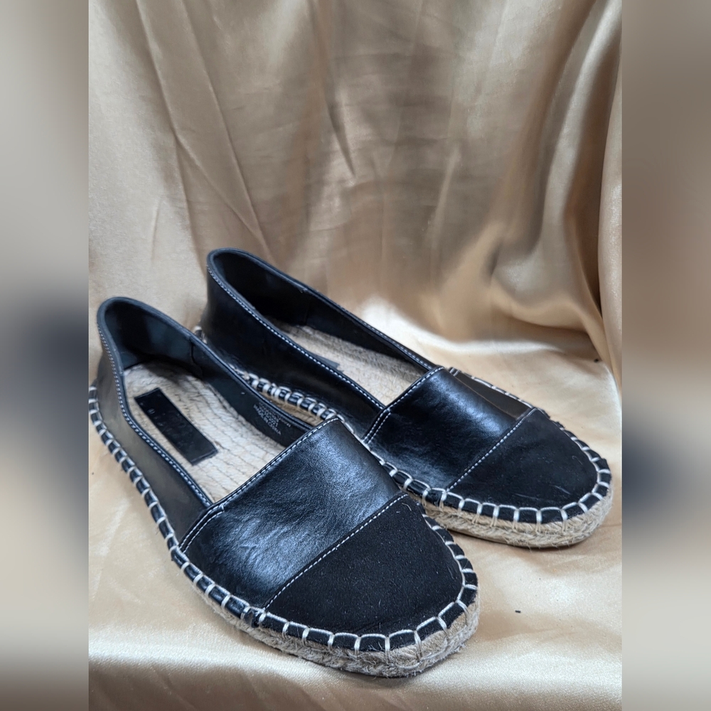 Chic Black Espadrille Flats